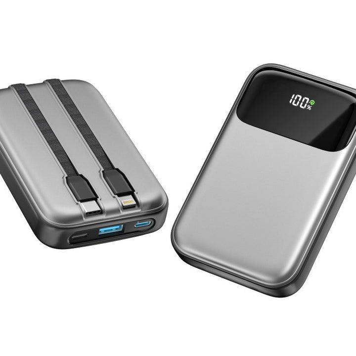 Compact power bank with intelligent LED display Bowlift