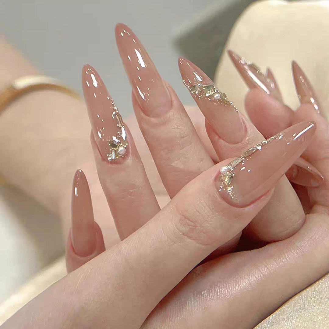 Enhanced Decorative Press-On Nails