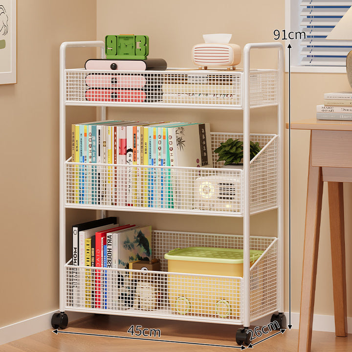 Mesh Multi-Shelf Storage Rack Bowlift