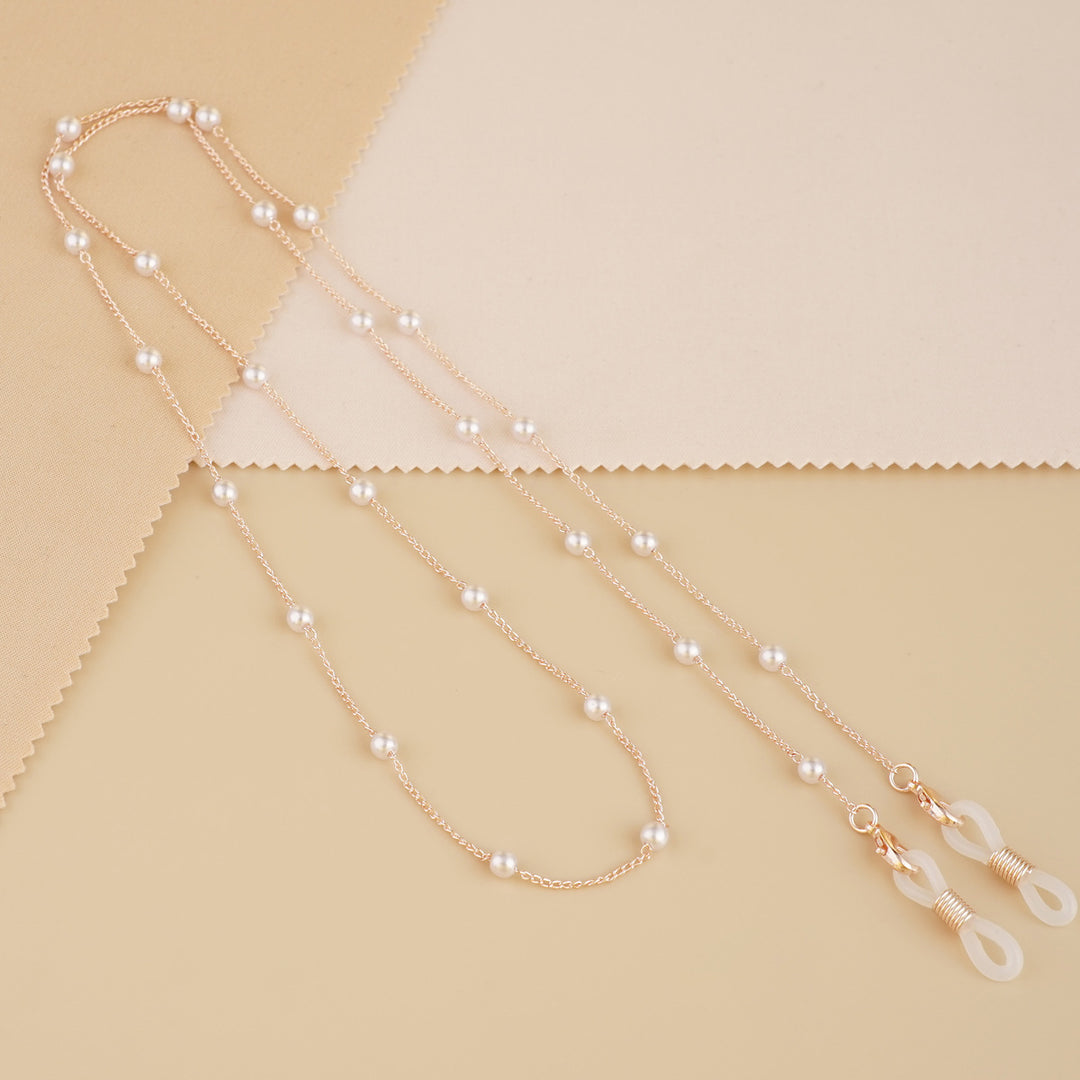 Pearl-Accent Eyewear Chain Bowlift