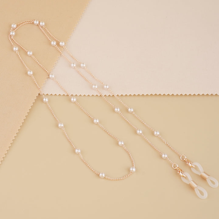 Pearl-Accent Eyewear Chain Bowlift
