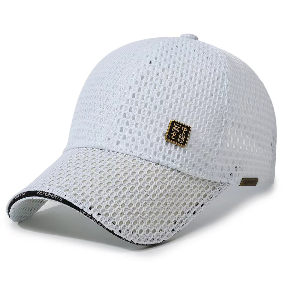 Women Breathable Sports Cap with Mesh Design Bowlift