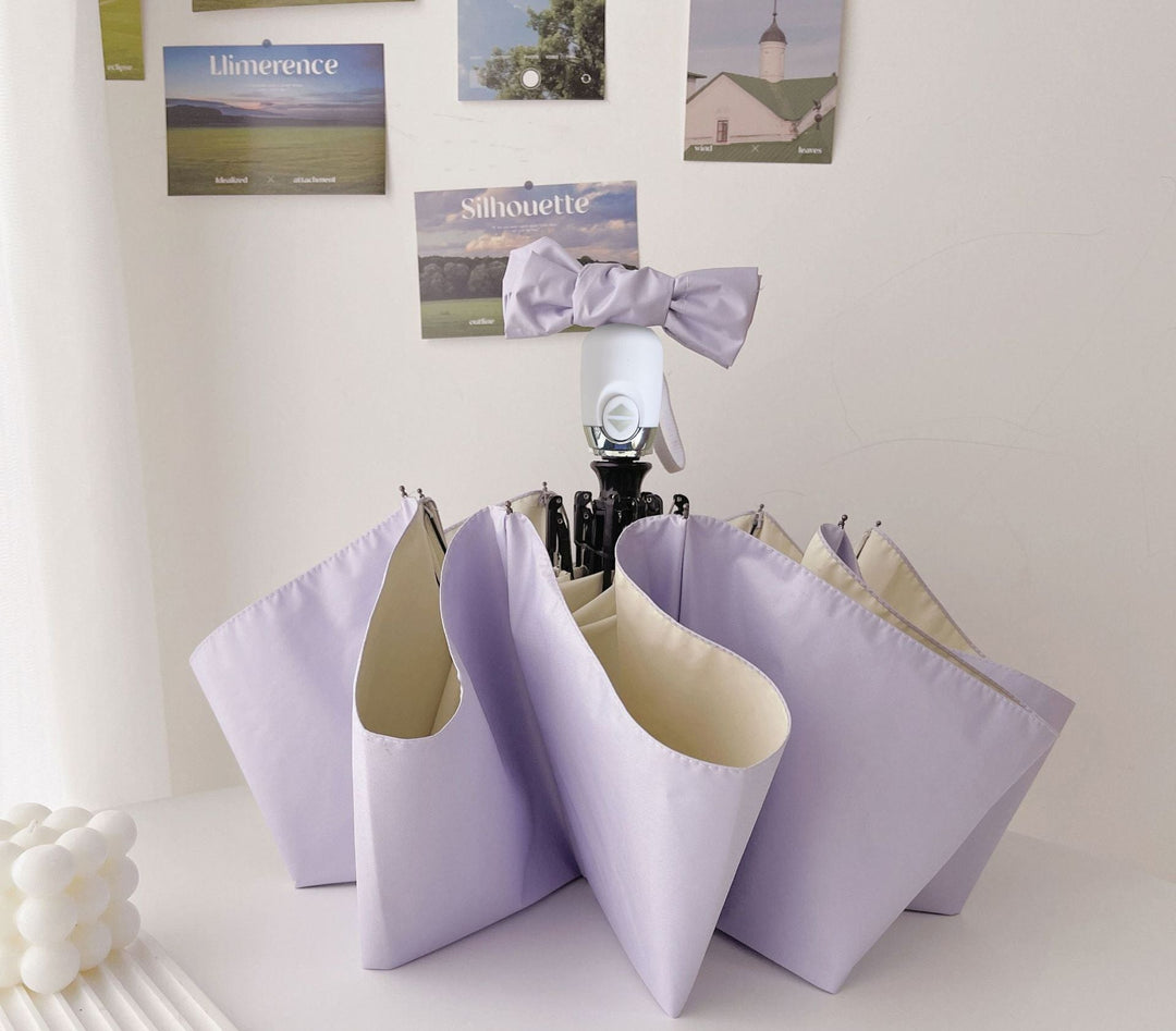 Women's foldable umbrella with innovative folding technology Bowlift