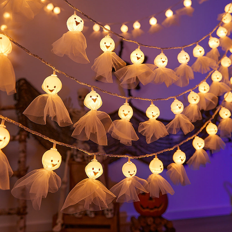 Festive Ghost LED String Lights Bowlift