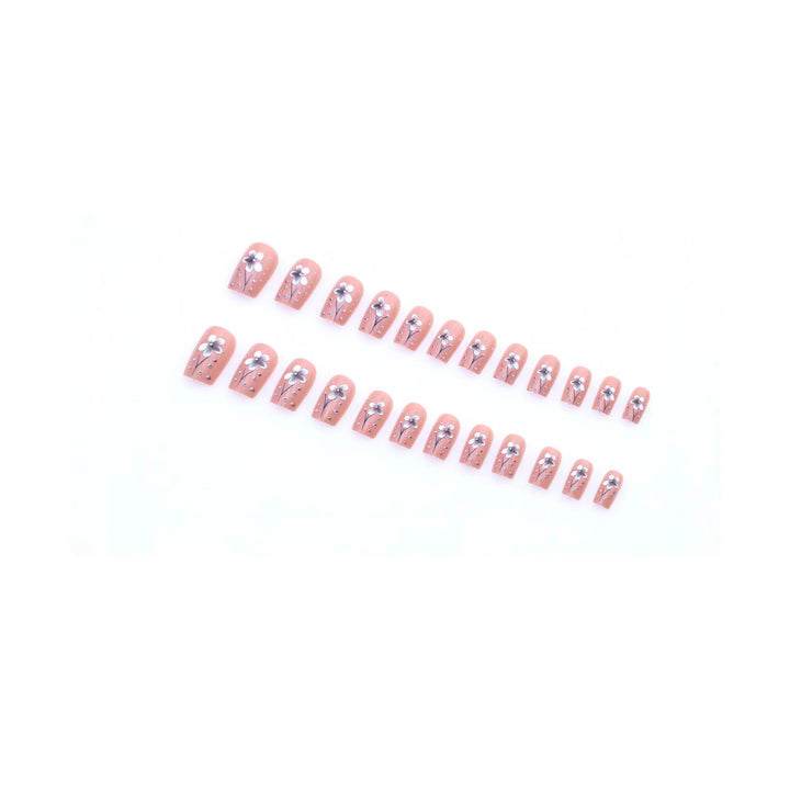 Floral Embellished Nail Art Bowlift