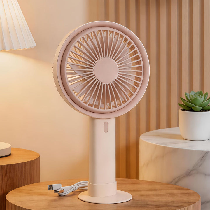 Women Portable Stepless Adjustable Table Fan Bowlift