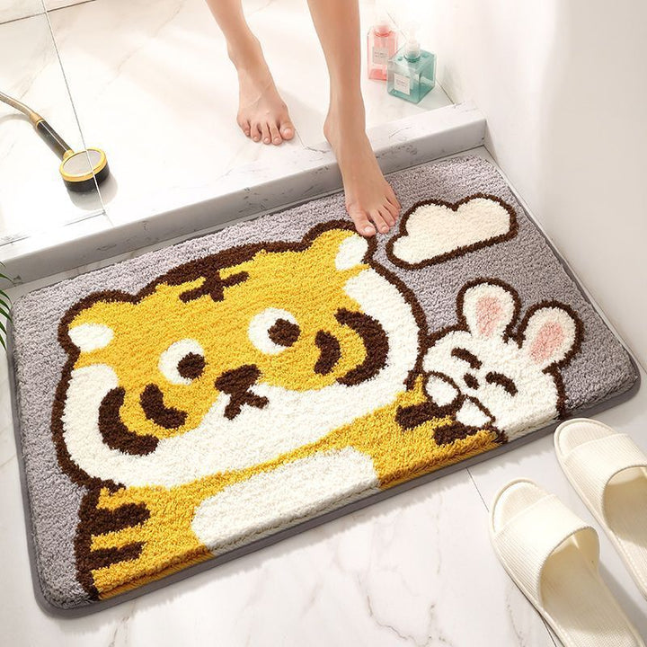 Cute Dog-Themed Bath Mat Bowlift