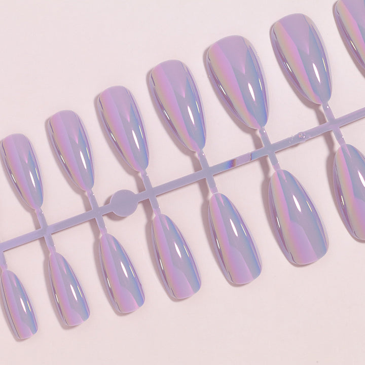 Premium Glossy Long Press-On Nails Bowlift