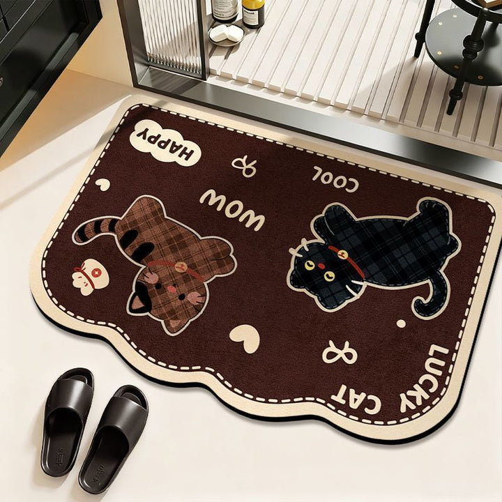 Cat-Themed Welcome Mat