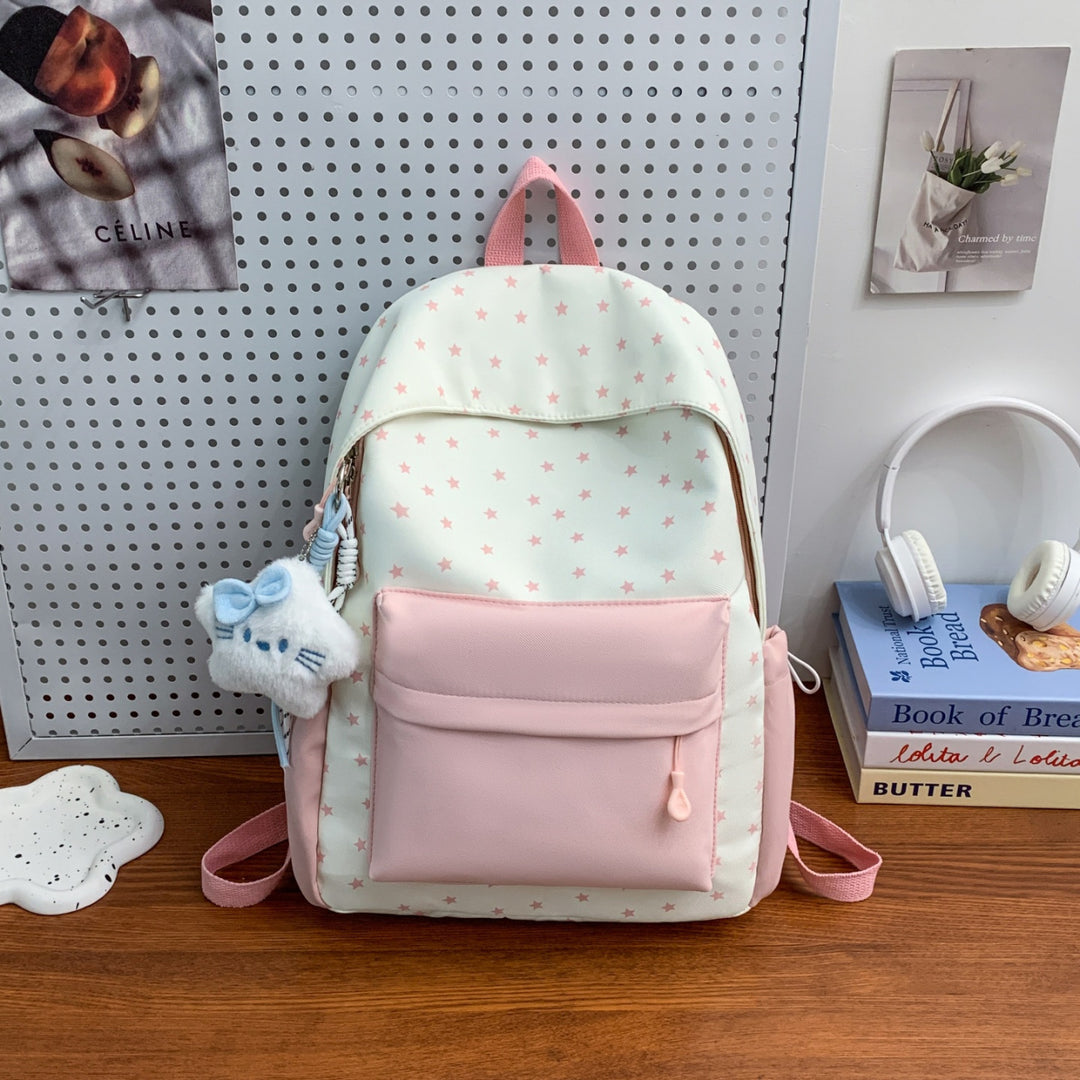 Everyday backpack with playful star design and additional front pocket Bowlift