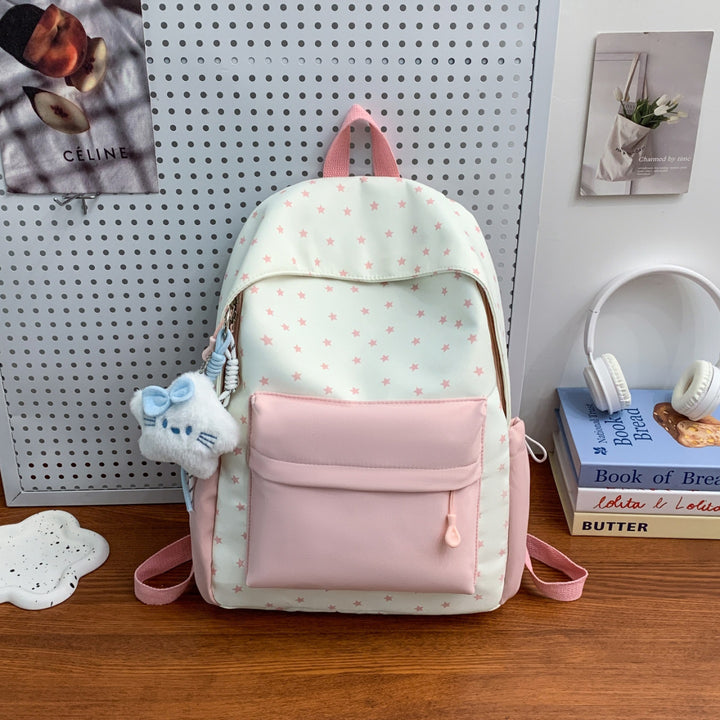 Everyday backpack with playful star design and additional front pocket Bowlift