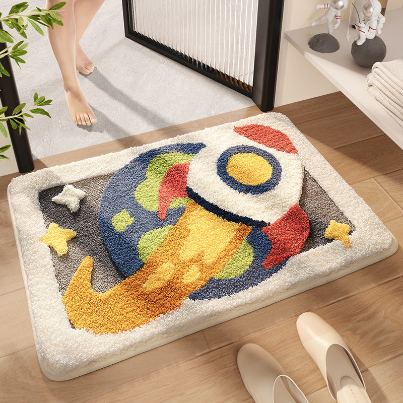 Floral Bath Mat Bowlift