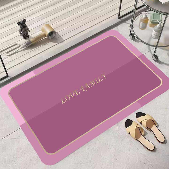 Elegant Family-Themed Soft Area Rug Bowlift