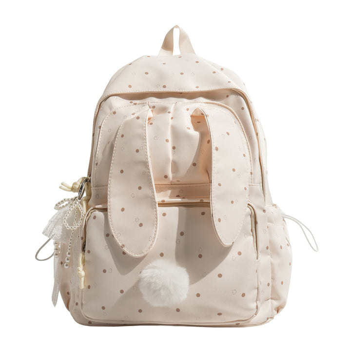 Kids' Cute Bunny-Design School Backpack Bowlift