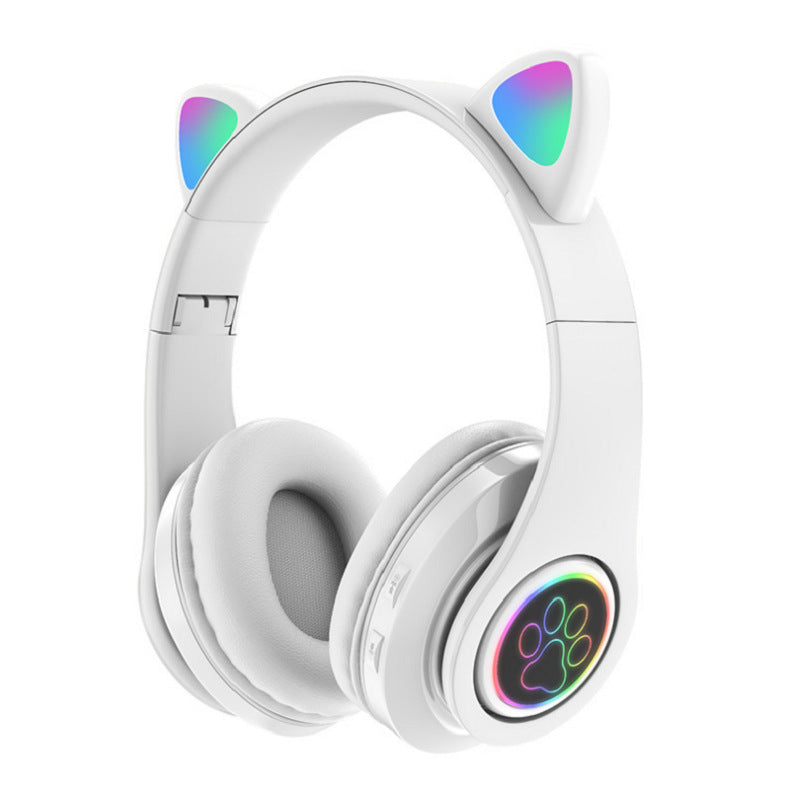 Wireless Over-Ear Headphones with Rgb Light Effects Bowlift