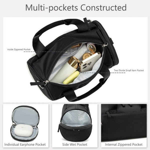 Robust sports bag with additional compartment Bowlift