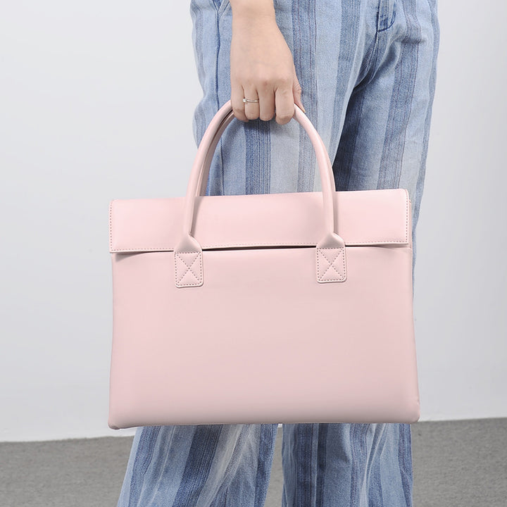 Elegant Briefcase with Structured Design Bowlift