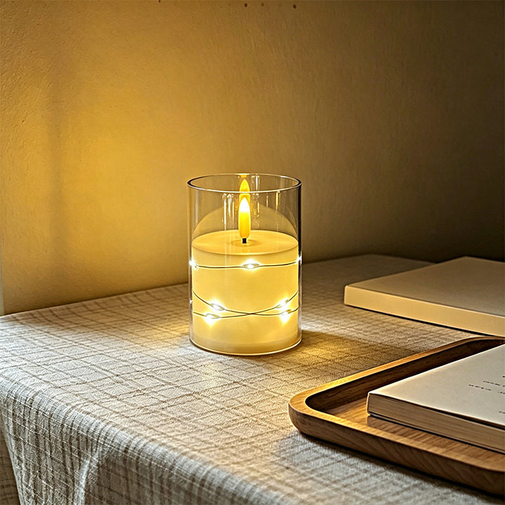 LED Scented Candle with Flame Effect Bowlift