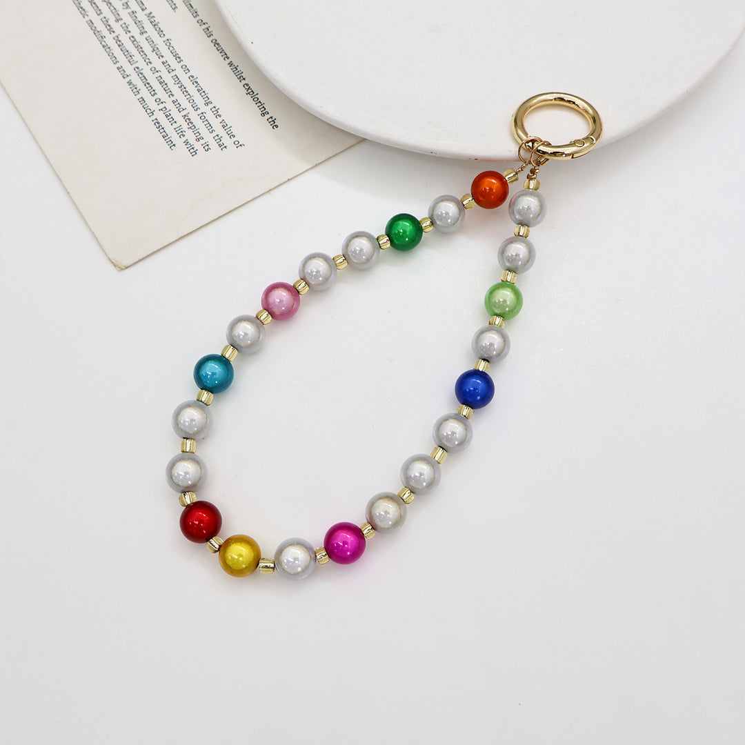 Beaded Eyewear Chain with Stylish Checker Design Bowlift