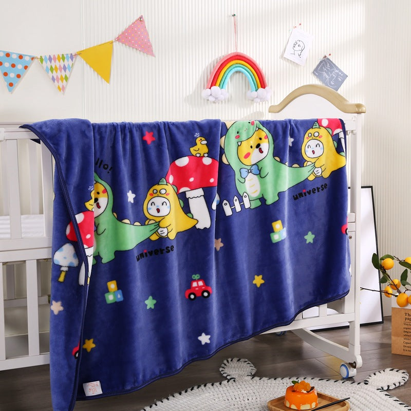Children's Cartoon Character Fleece Blanket Bowlift