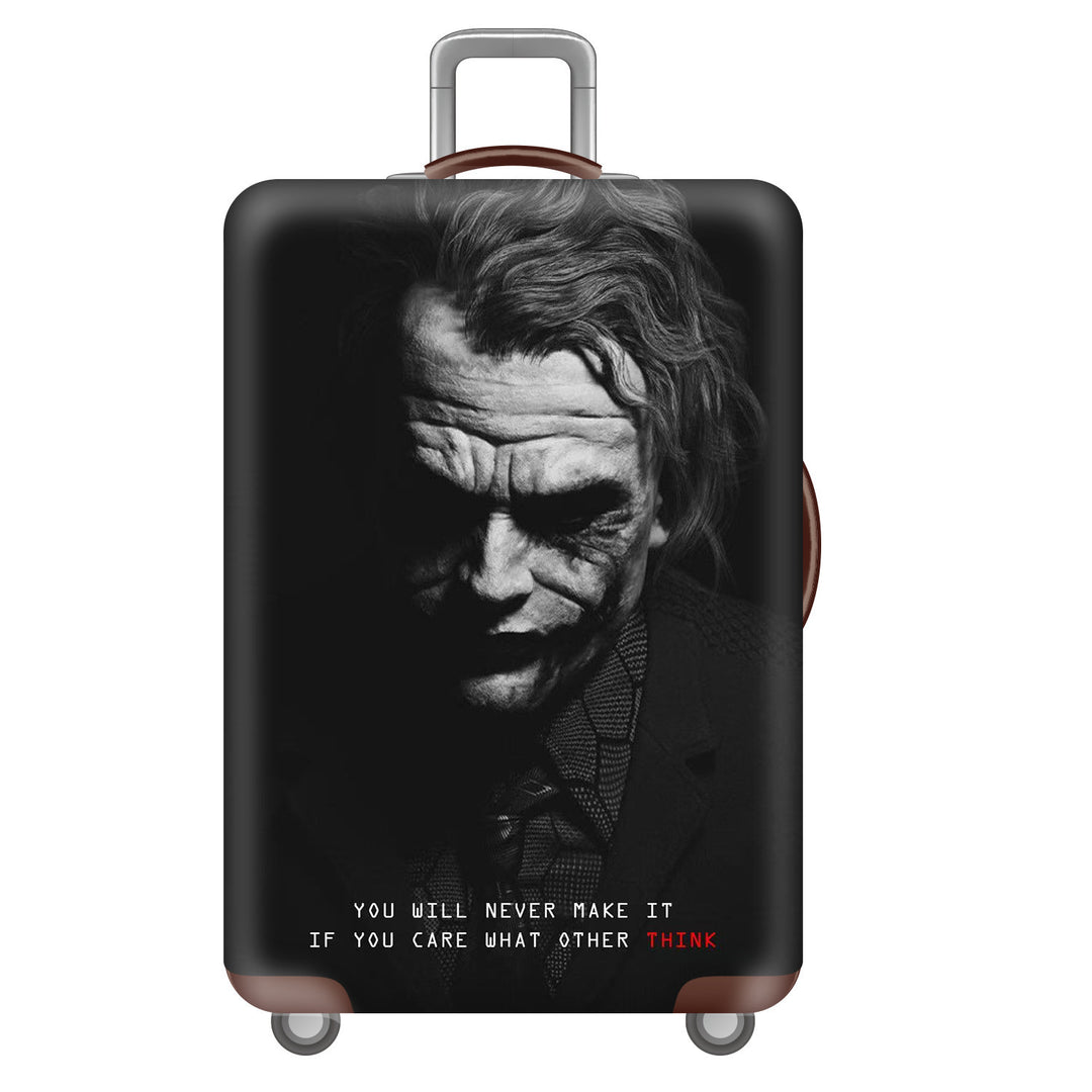 Unisex Hard Shell Suitcase with Creative Travel Motif Bowlift