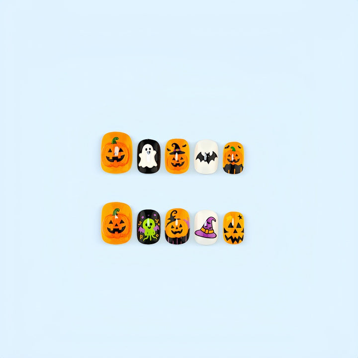 Artificial nails with spooky Halloween designs Bowlift