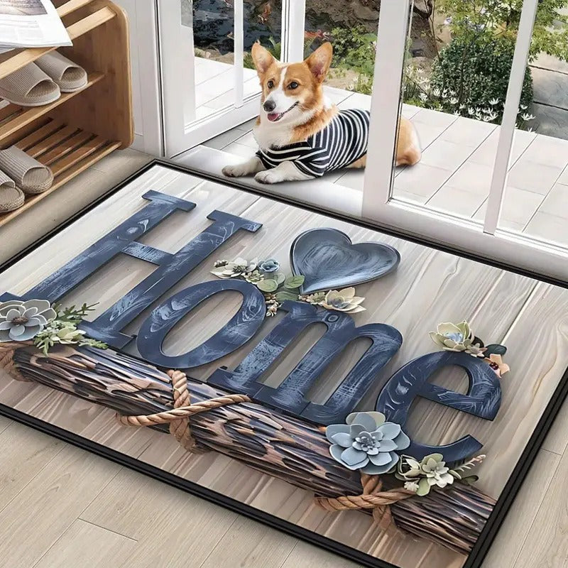 Cartoon-Themed Doormat Bowlift