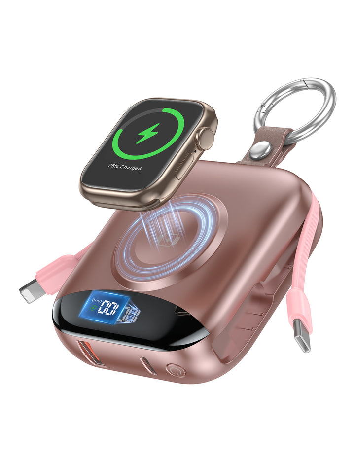 Portable Wireless Power Bank with Integrated LED Display Bowlift