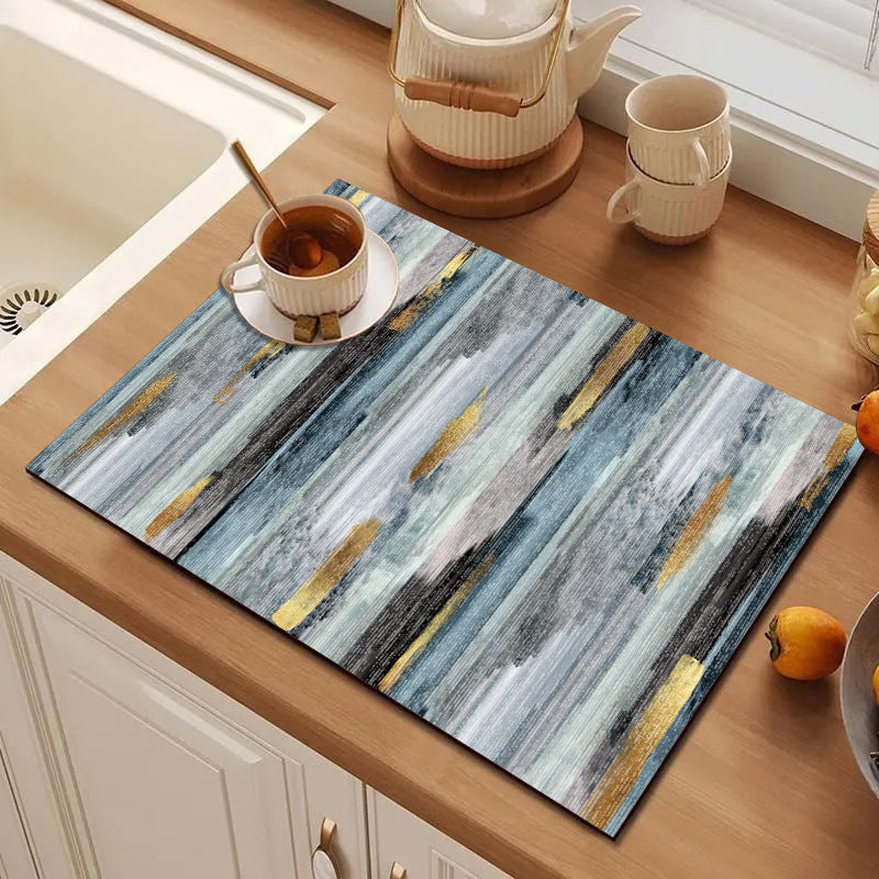 Abstract Geometric Kitchen Mat Bowlift