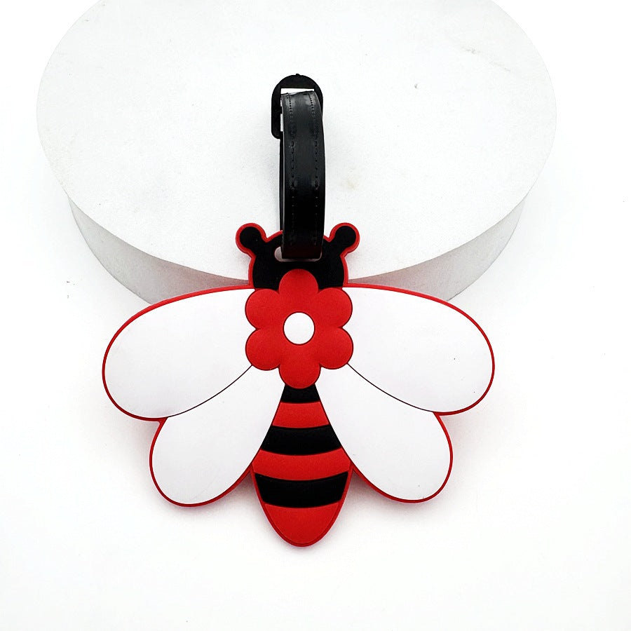 Bee-Themed Luggage Tag Bowlift