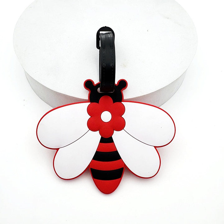 Bee-Themed Luggage Tag Bowlift