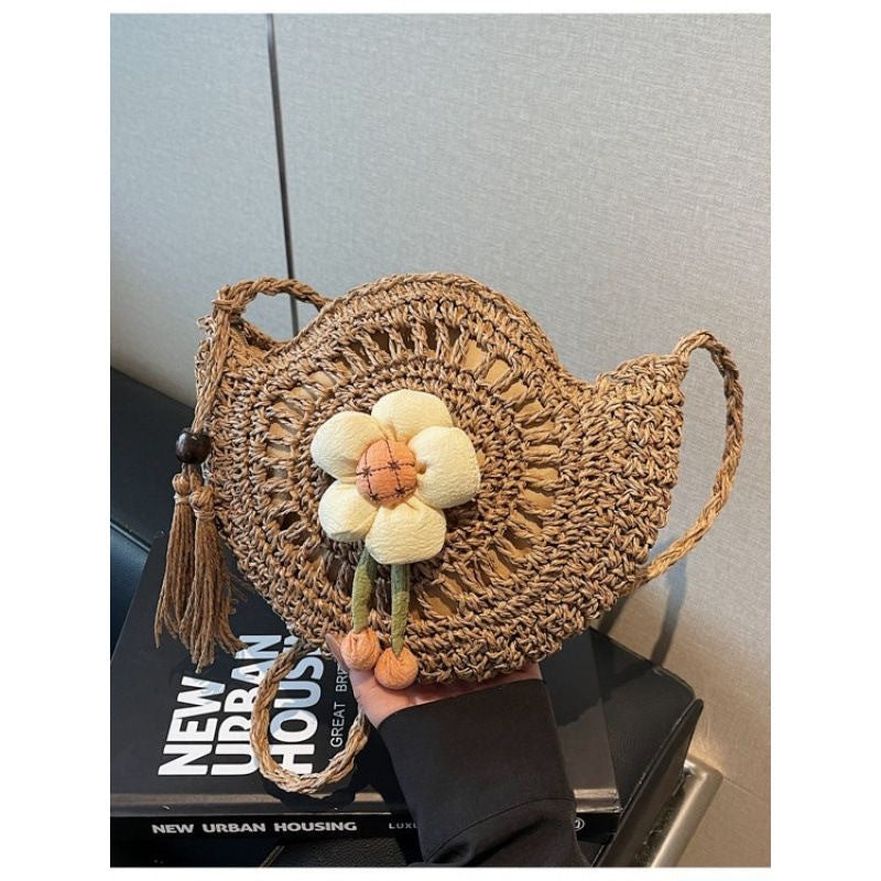 Hand-knotted flower-shaped bag Bowlift