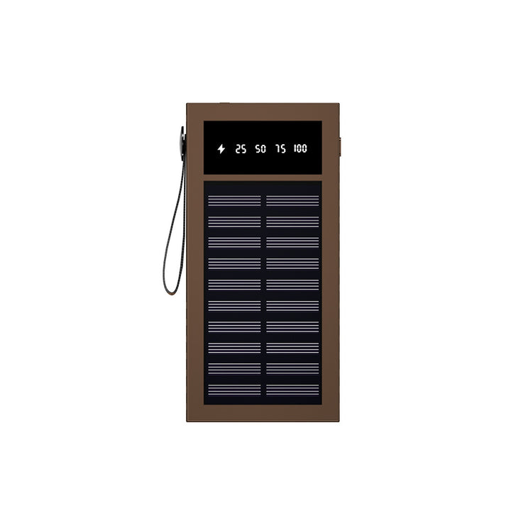 Portable Solar Power Bank with Digital Display and Innovative Charging Management Bowlift