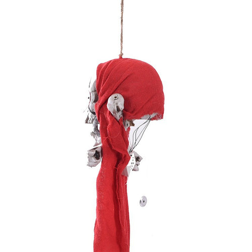 Creepy Hanging Pirate Skull Decoration Bowlift