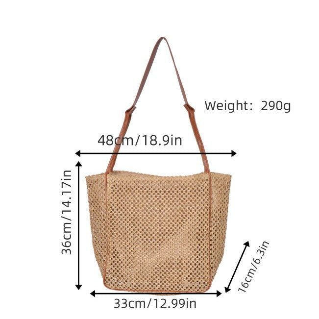 Natural raffia shoulder bag Bowlift