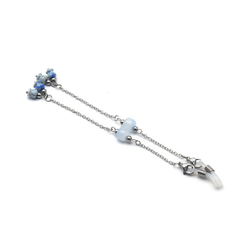 Delicate Bead-Embellished Eyewear Chain Bowlift