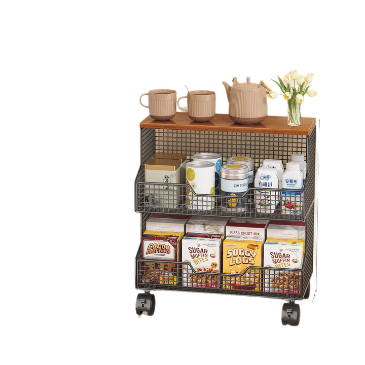 Multi-Tiered Rolling Kitchen Storage Rack Bowlift