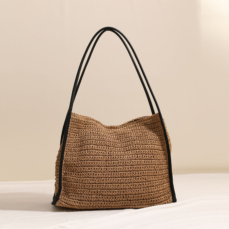 Woven Material Handbag Bowlift