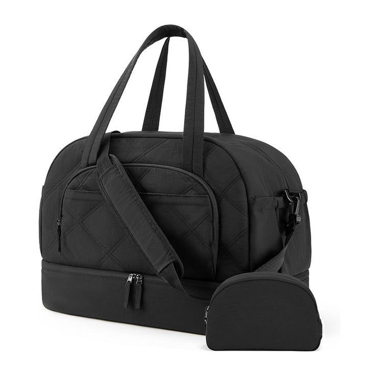 Quilted Multi-Functional Travel Duffle Bag Bowlift