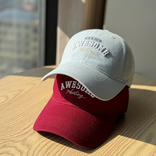 Women's Vintage-Inspired Adjustable Baseball Cap Bowlift