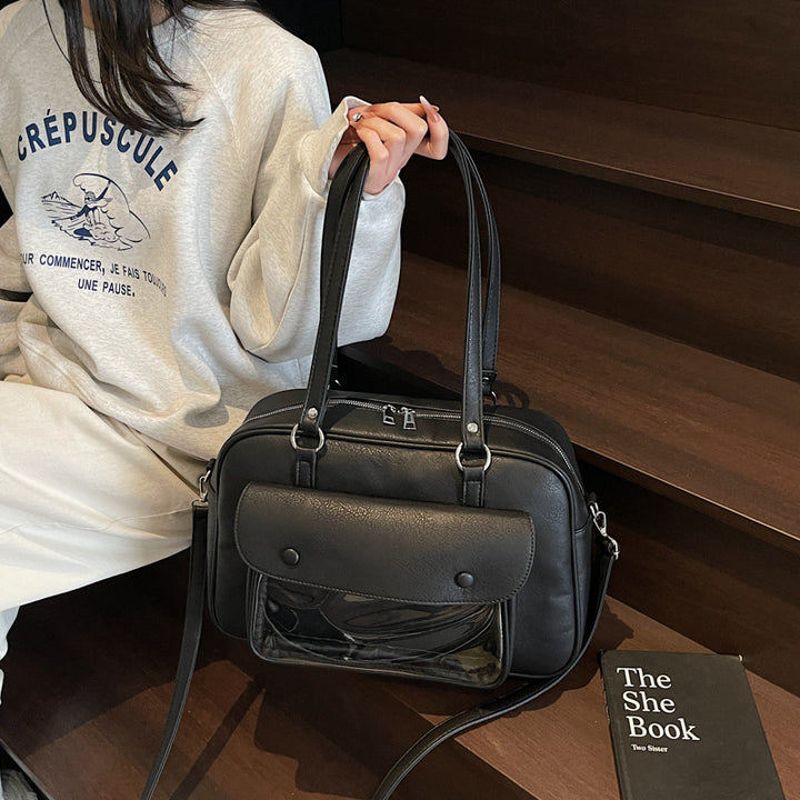 Elegant shoulder bag with multifunctional compartments Bowlift