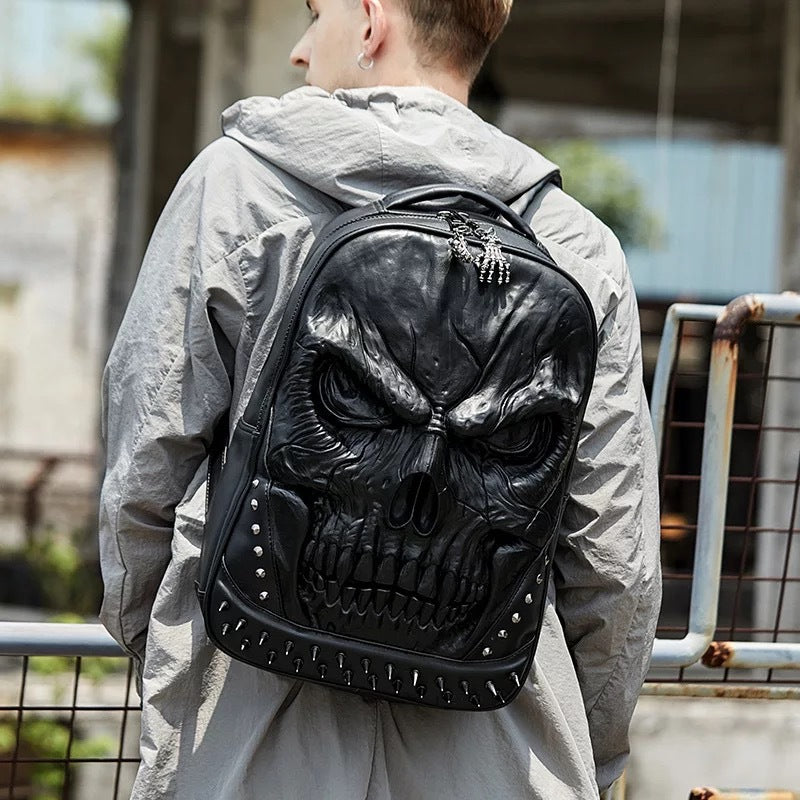 Creative backpack with skull design Bowlift