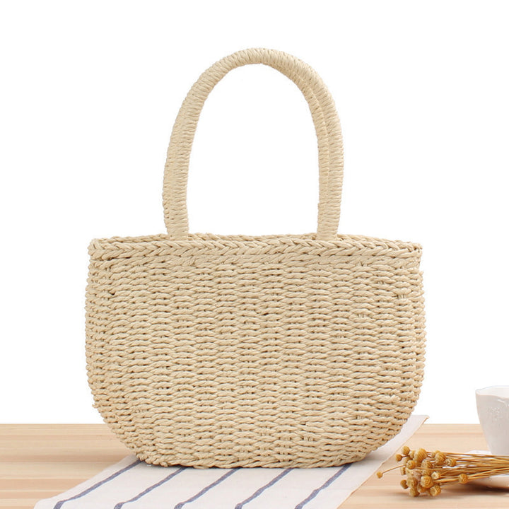 Braided Beach Bag In Modern Design Bowlift
