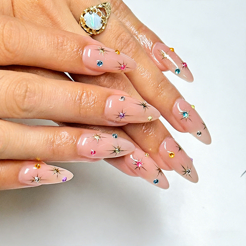 Nail art set with sparkling star and crystal decorations Bowlift