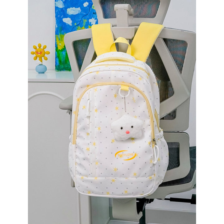 Star-Patterned School Backpack Bowlift
