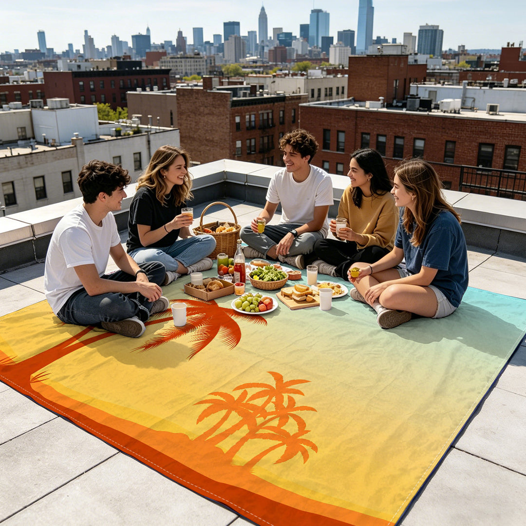 Mandala Design Beach Mat Bowlift