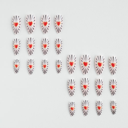 Heart Design Nail Art