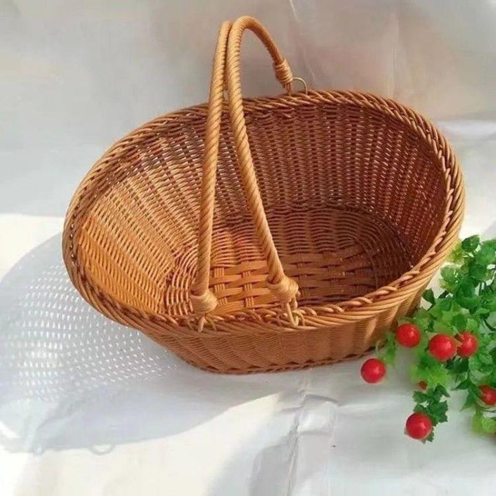 Handcrafted Natural Woven Storage Basket Bowlift