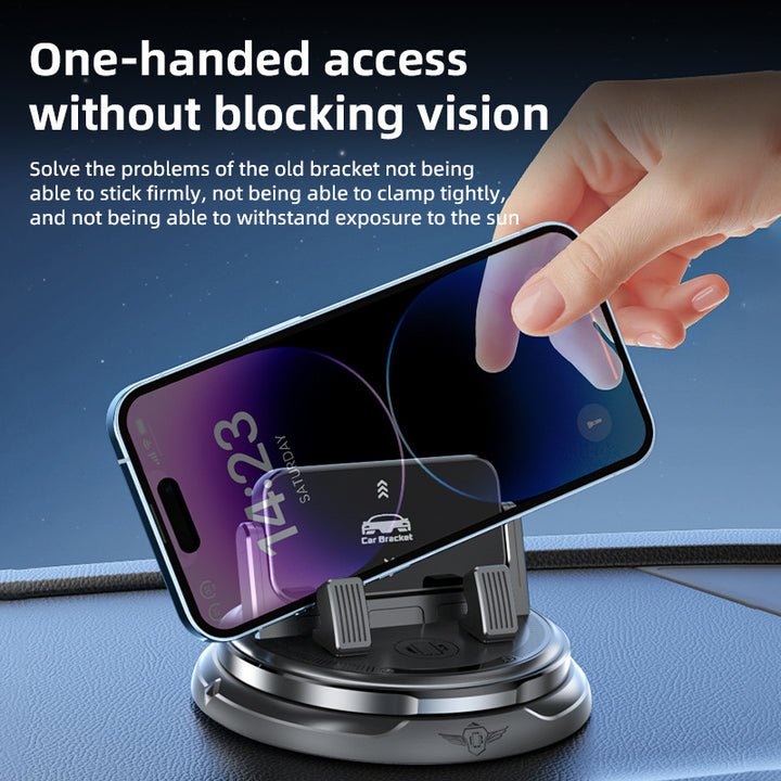 Unisex Car Smartphone Holder with 360-Degree Rotation Mechanism Bowlift