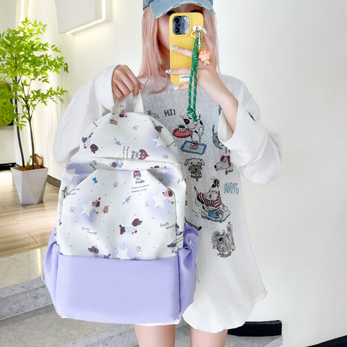 Plush Backpack with Animal Motif and Multifunctional Design Bowlift